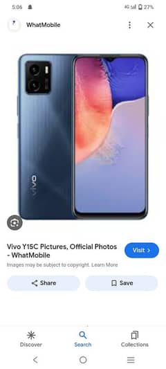 vivo y15 c with in box 100% good