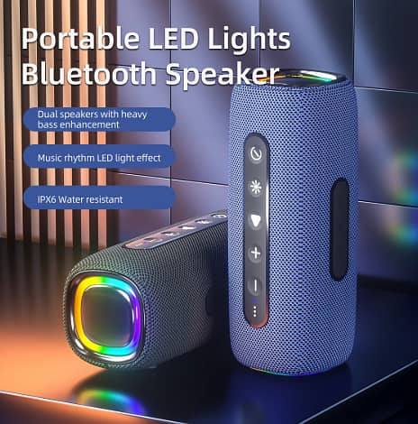 Rockmia EBS-608 20W 4000mAh Wireless Speaker Bluetooth 5.1 With RGB Li 1