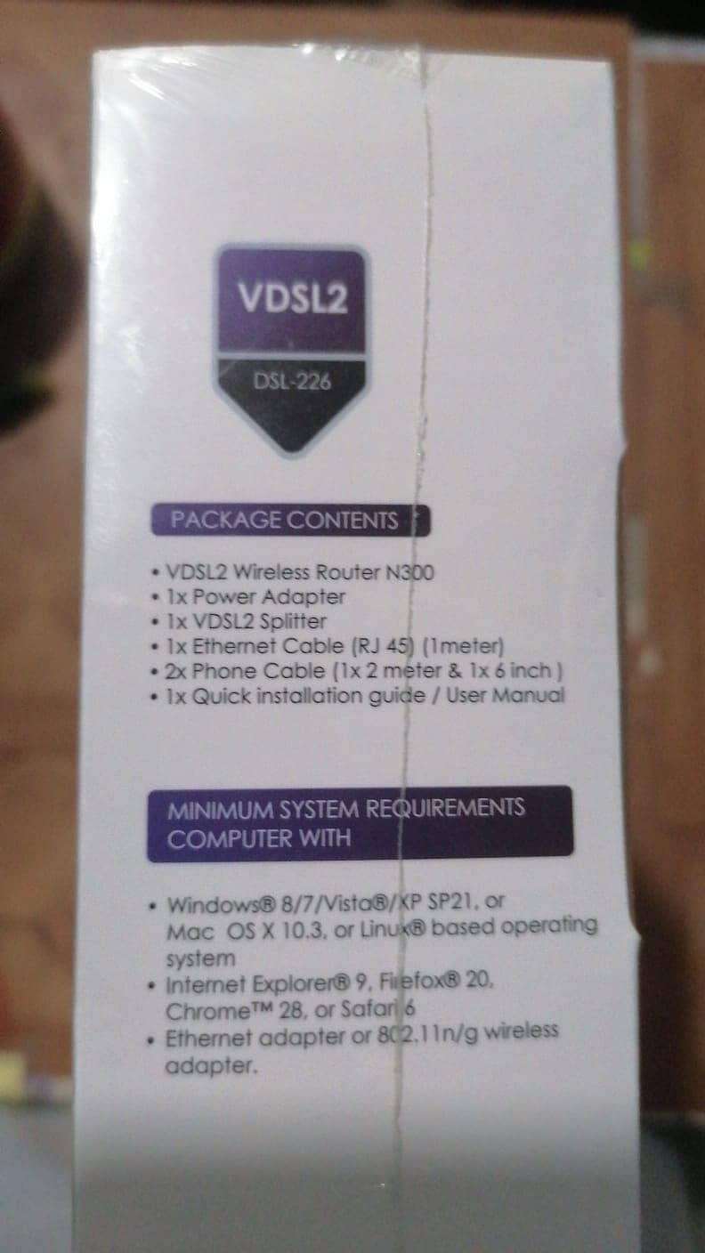 PTCL VDSL2 D-Link NEW with box router for sell 3