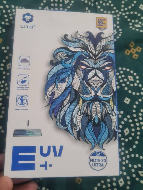 note 20 ultra  havey protecter brand new uv original 0