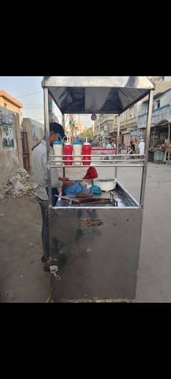 Complete Fries & Zinger food stall/counter setup