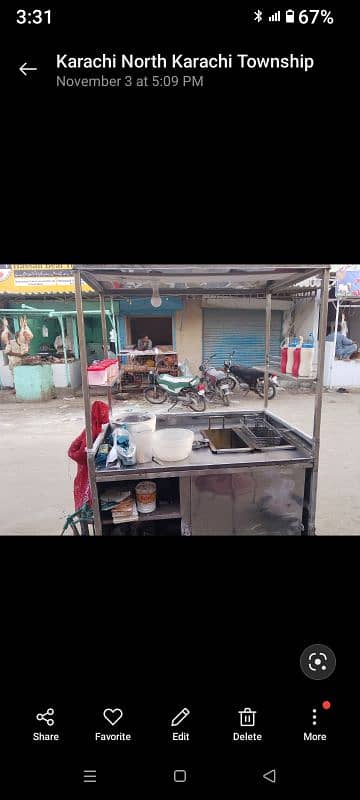 Complete Fries & Zinger food stall/counter setup 8