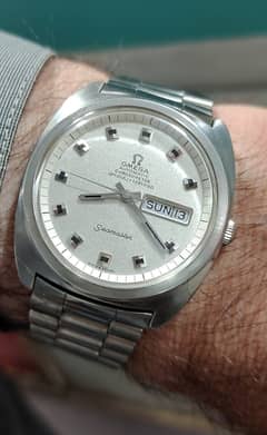 Omega Seamaster Automatic Men Silver Vintage Watch