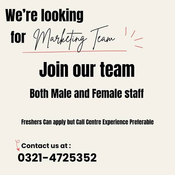 Male and female staff | Jobs | Urgent Hiring | Office Work 0