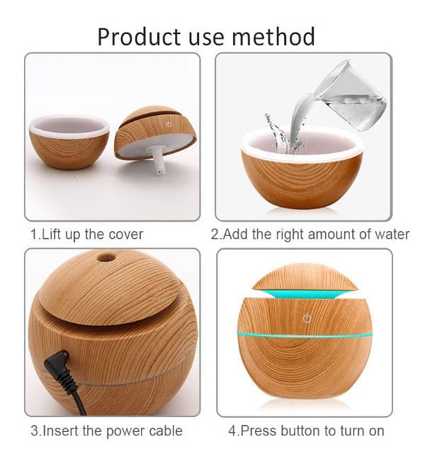 Mini Atomization Humidifier Ultrasonic Aroma Humidifier 5