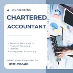 we are Hiring Chartered Accountant