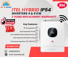 6KW itel Hybrid Inverter IP 54 Protection