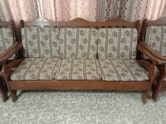 Wooden Sofa Set is for sale.