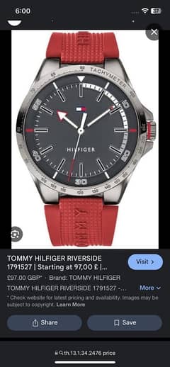 Tommy Hilfiger Brand New Imported Watch For sale