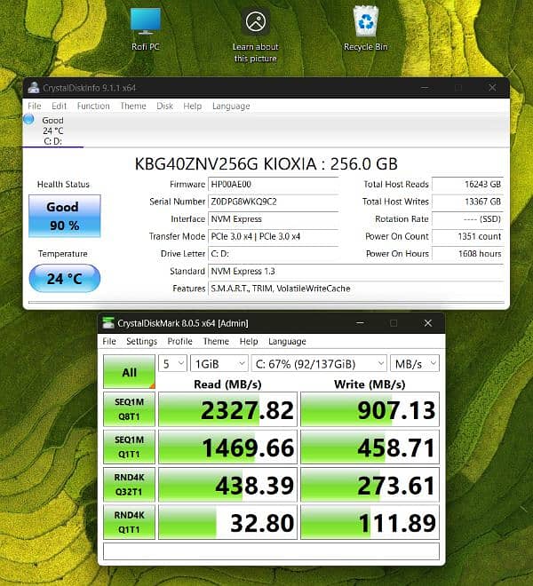 256GB SSD NVME M. 2 4