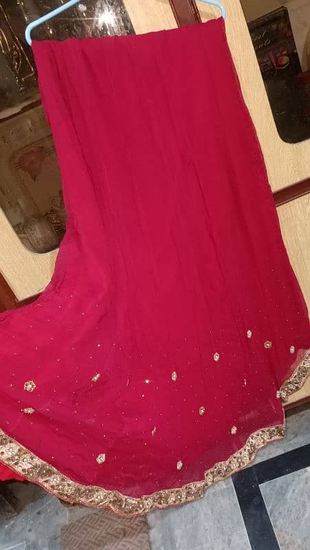 bridal long kameez with lehenga+ dhubhata 2