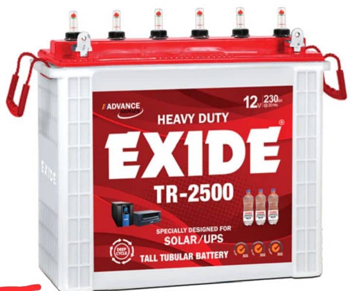 Exide Tubular Batter 2500 0