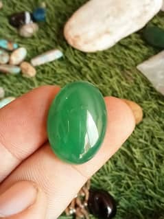 Natural Green Aqeeq stones