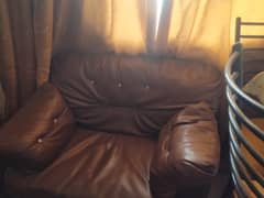 Leather sofa set