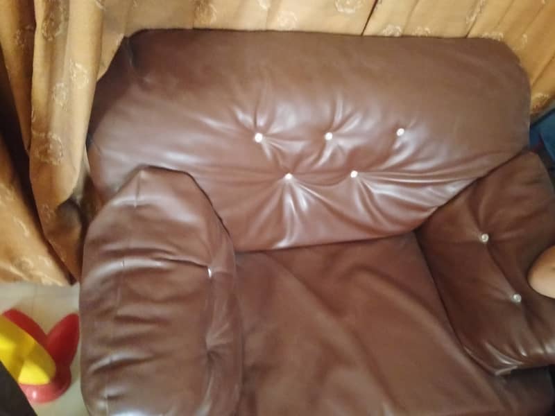 Leather sofa set 1