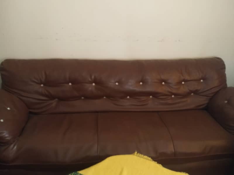 Leather sofa set 3