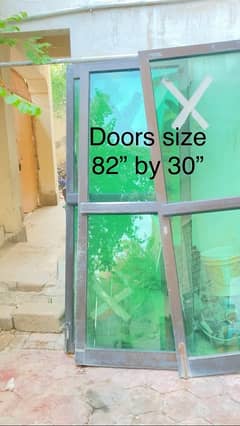 7 Doors, plan and coloured Aluminum Glass03034937730