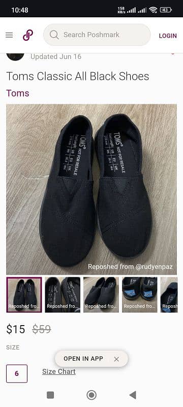 Original New TOMS Canvas Shoes read full add 7