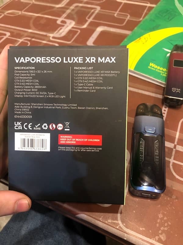 vaporesso luxe xr max 6