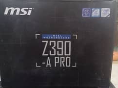 Brand New Intel Motherboard Z-390 A Pro