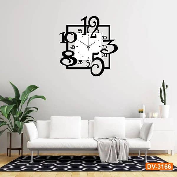 Wooden 3d Wall Clock/ Islamic Calligraphy Wall Hanging 1