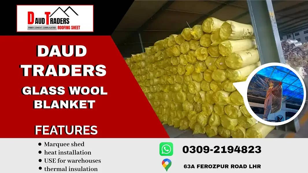 Glass wool . Glass wool blanket. Heat resistant. Marequee insulation 0