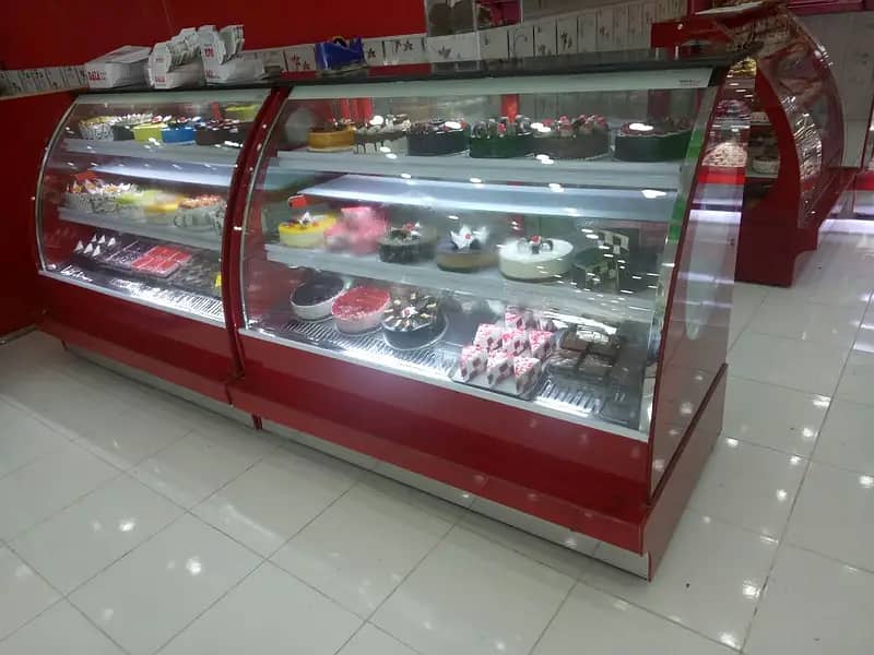 Cake Display Freezer Chiller / Meat Chiller /Salad Bar Bakery counter 7