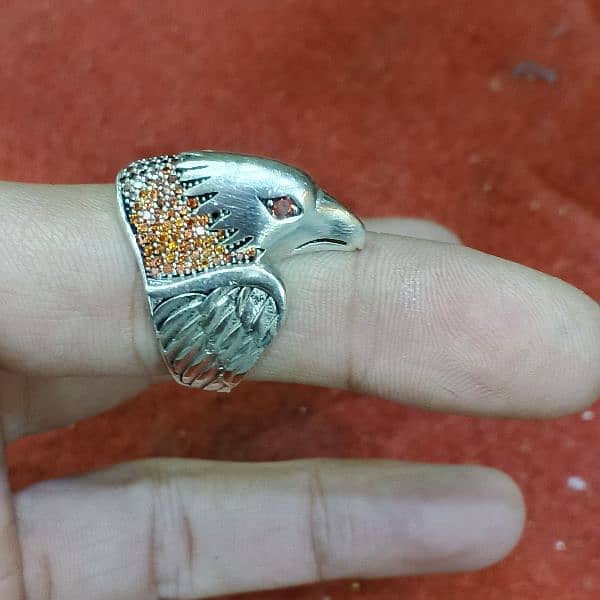 Silver Ring Eagle style 0