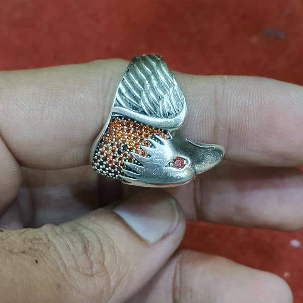 Silver Ring Eagle style 3