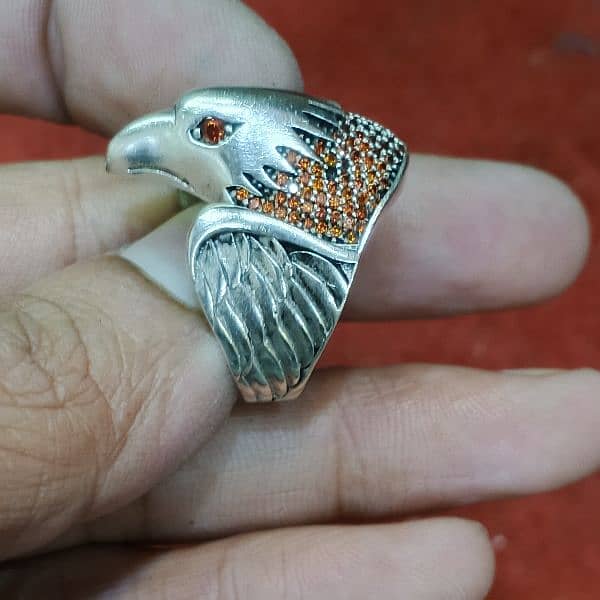 Silver Ring Eagle style 4