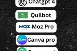 chatgpt Canva pro quilbot Grammerly,other subscriptions are available