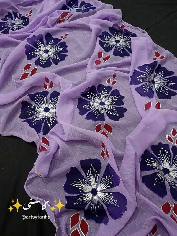 Kaasni hand painted dupatta 2