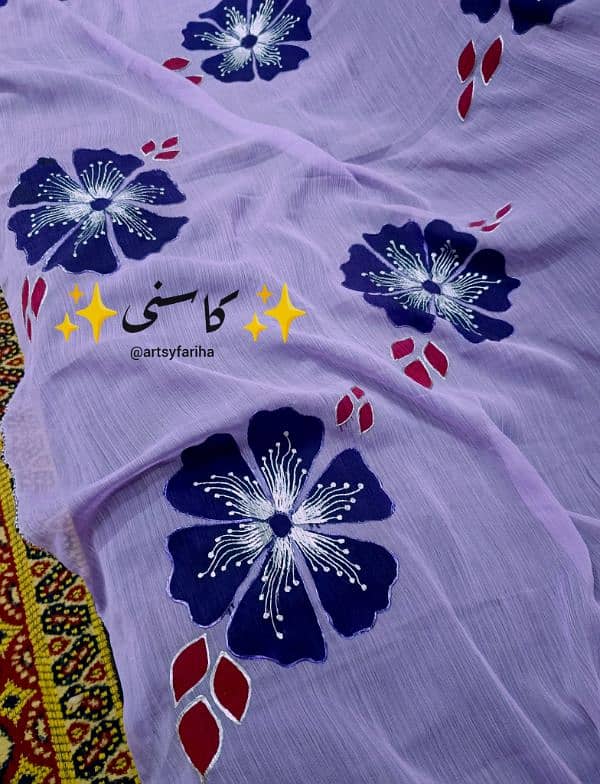 Kaasni hand painted dupatta 4