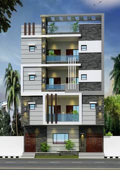 North nazimabad block i west open portion on booking 3 bed DD 1st floor and 2 bed DD 1st floor