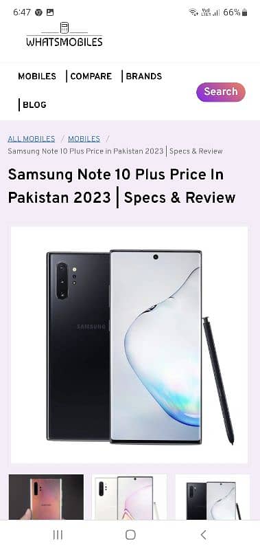 Samsung galaxy note 10 puls official PTA approved 7