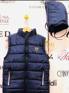 Men's Stitched Parachute Quilted Plain Sleeveless Jacket