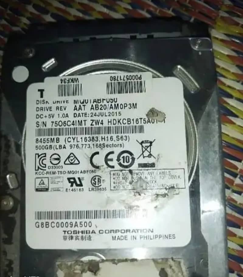 Hard drive 500 gp 0