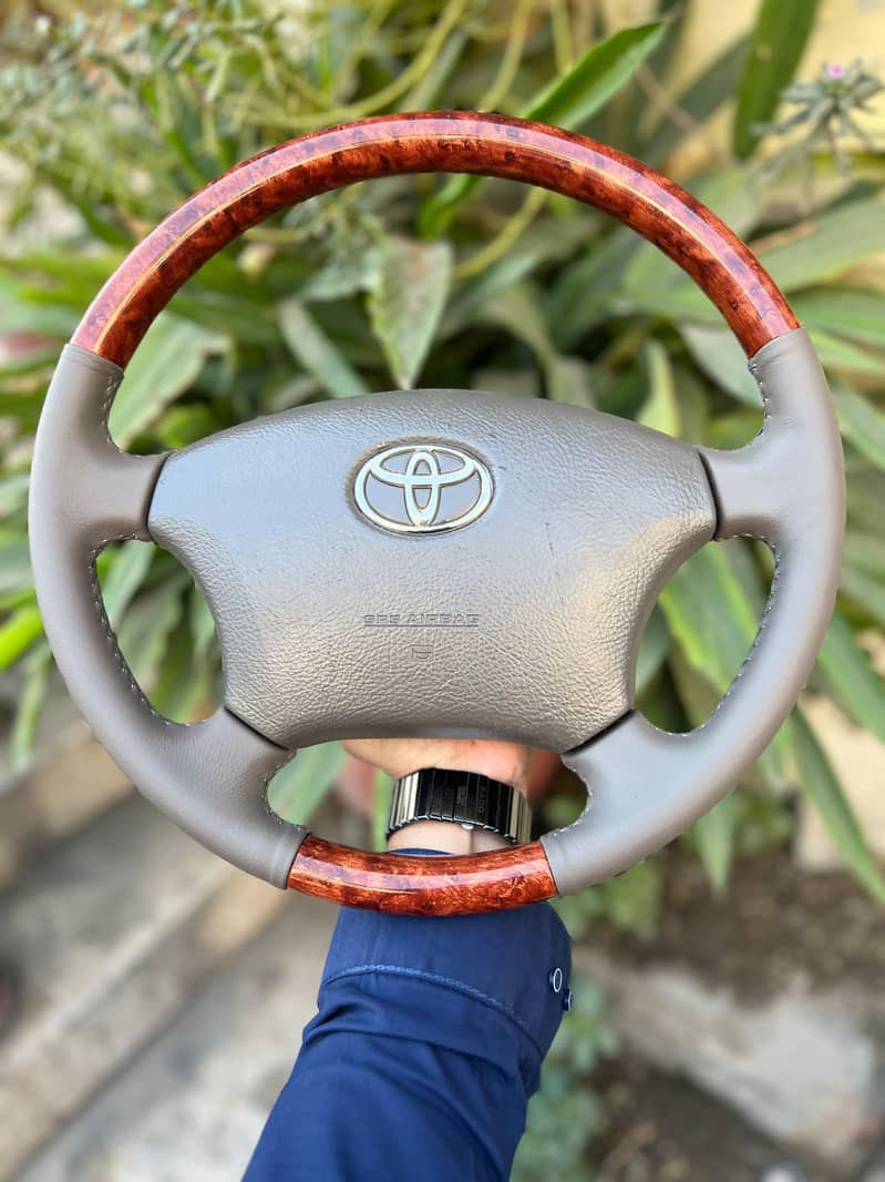 corolla  wooden  steering 2