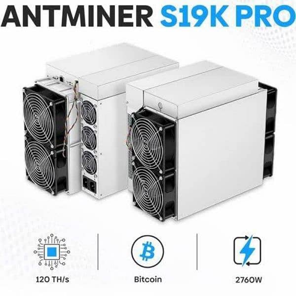 bitcoin miner s19k pro 120th/s overclock upto 180th 0