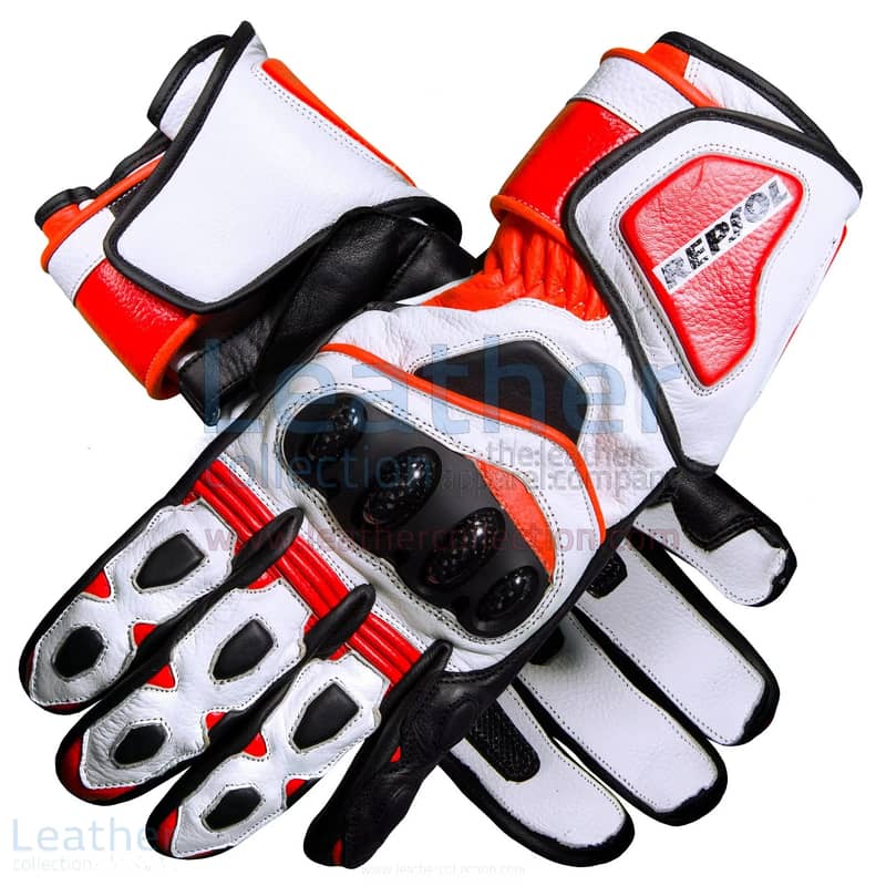 motorbike repsol heavy racing leather gloves alpinestar dinese KTM 2