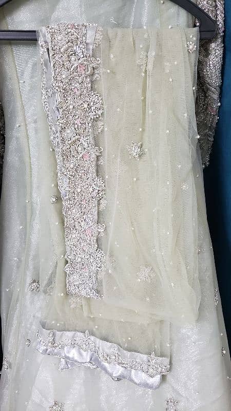 Bridal dress / Walima dress/ Bridal maxi /Walima maxi/ Smok grey color 4