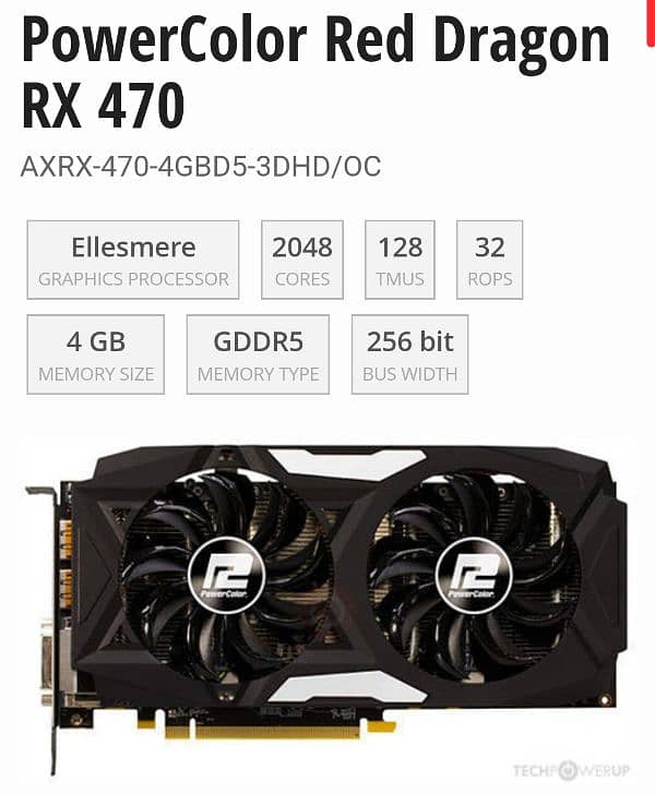 AMD RX 470 4GB GDDR5 256 BIT 1