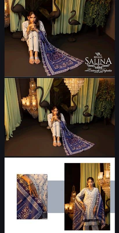 * SALINA  EMBROIDERD KHADDAR BY REGALIA 5