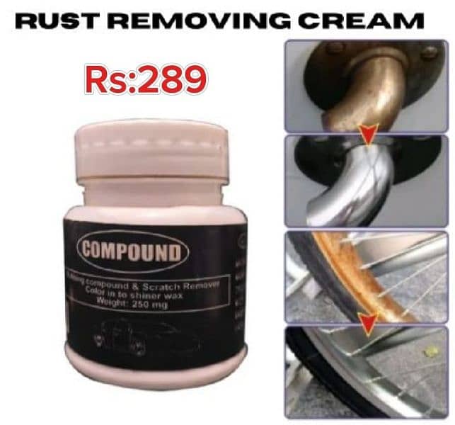 Compound rust remover for cars & others 0