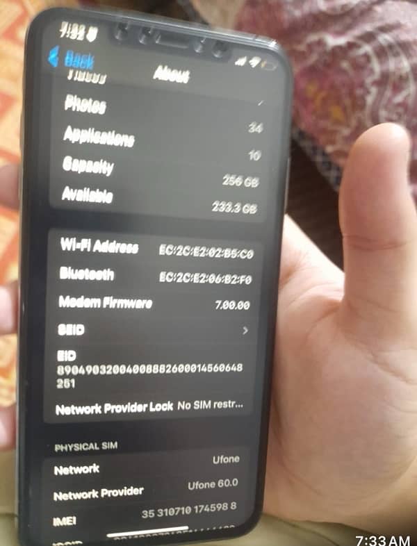 iPhone Xsmax LLA 256gb sim working 1