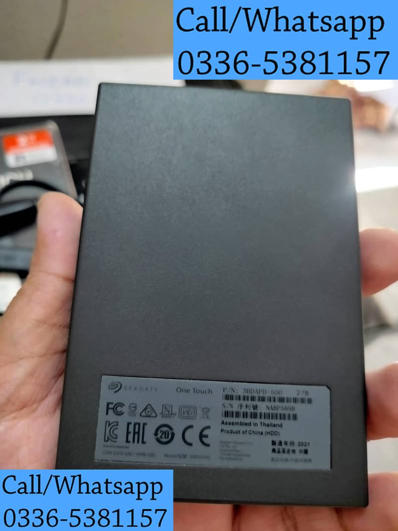 2TB External HDD With Box 10/10 100% Portable Seagate Harddisk USB 3. 12