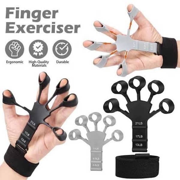 Silicone Hand Fingers Exercise Gripper 0