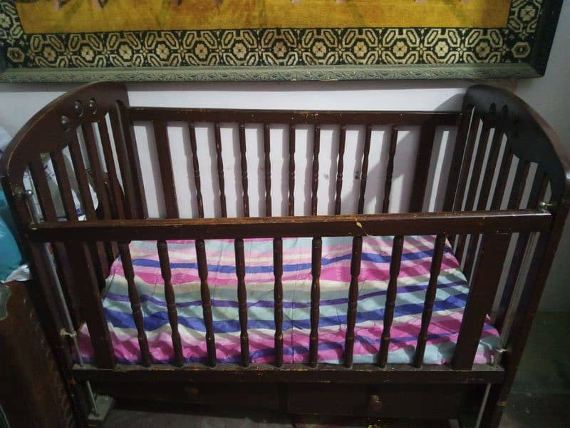 Baby Wooden Cot 1