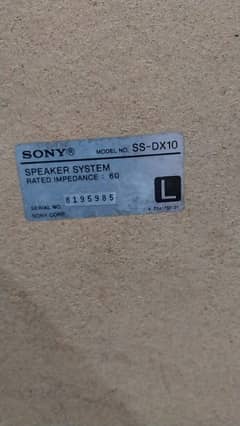 Sony sound system model Ss_DX10 new condition ha working