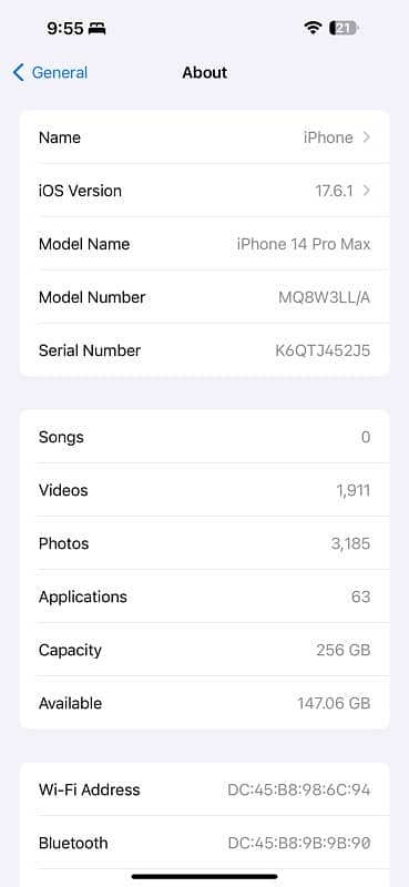 iPhone 14 Pro Max 256gb 88btry  3141588781 7